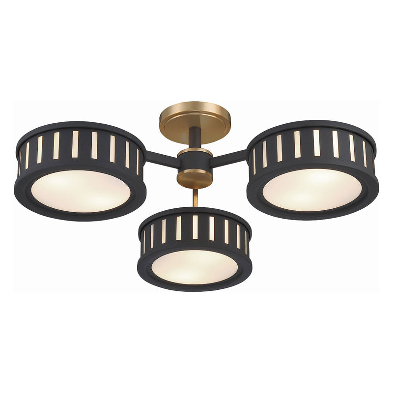 Crystorama Kendal Semi Flush Ceiling Mount