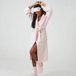 Kashwere Malibu Heathered Robe & Eye Mask Set