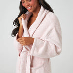 Kashwere Malibu Heathered Robe & Eye Mask Set