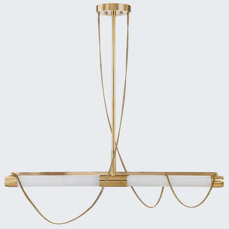 Noz Nozawa x Corbett Lighting Lariat Linear Chandelier