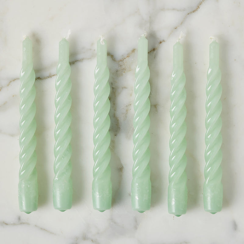 Etu Home Twisted Taper Candles Set of 6