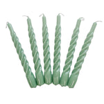 Etu Home Twisted Taper Candles Set of 6