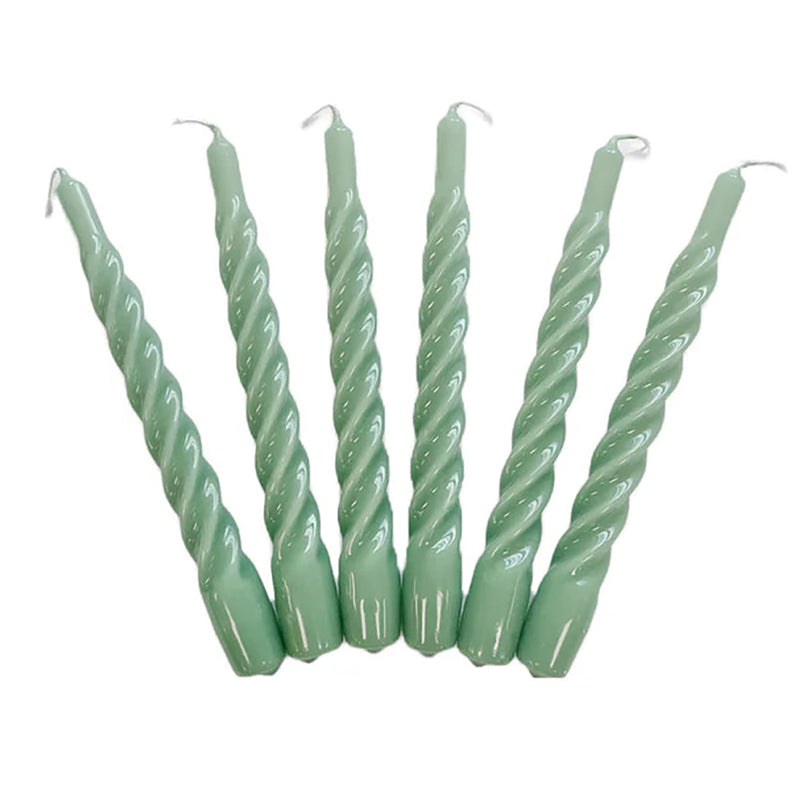 Etu Home Twisted Taper Candles Set of 6