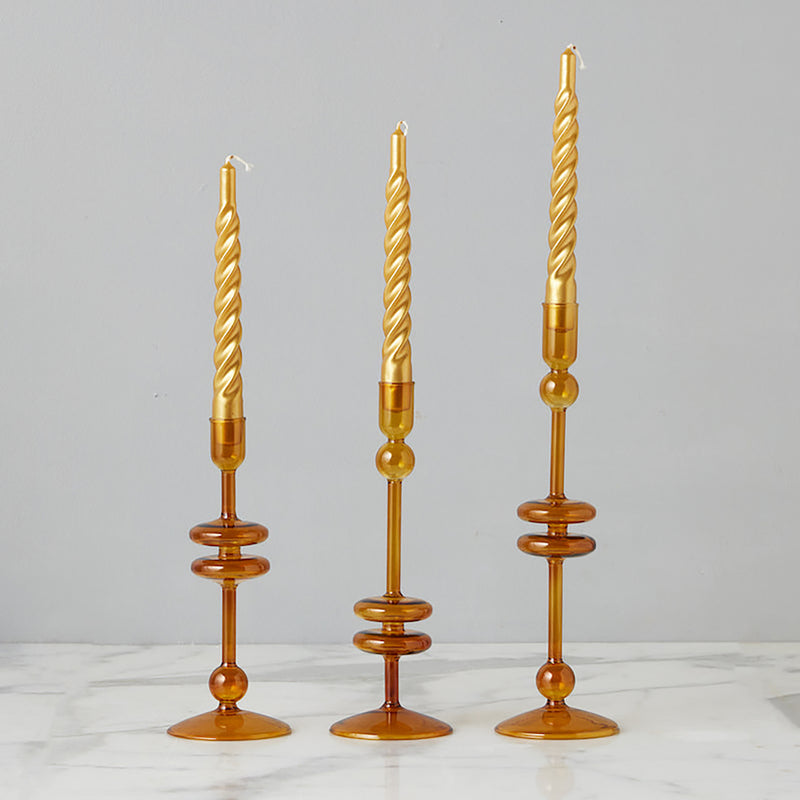 Etu Home Twisted Taper Candles Set of 6