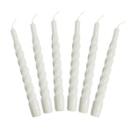 Etu Home Twisted Taper Candles Set of 6