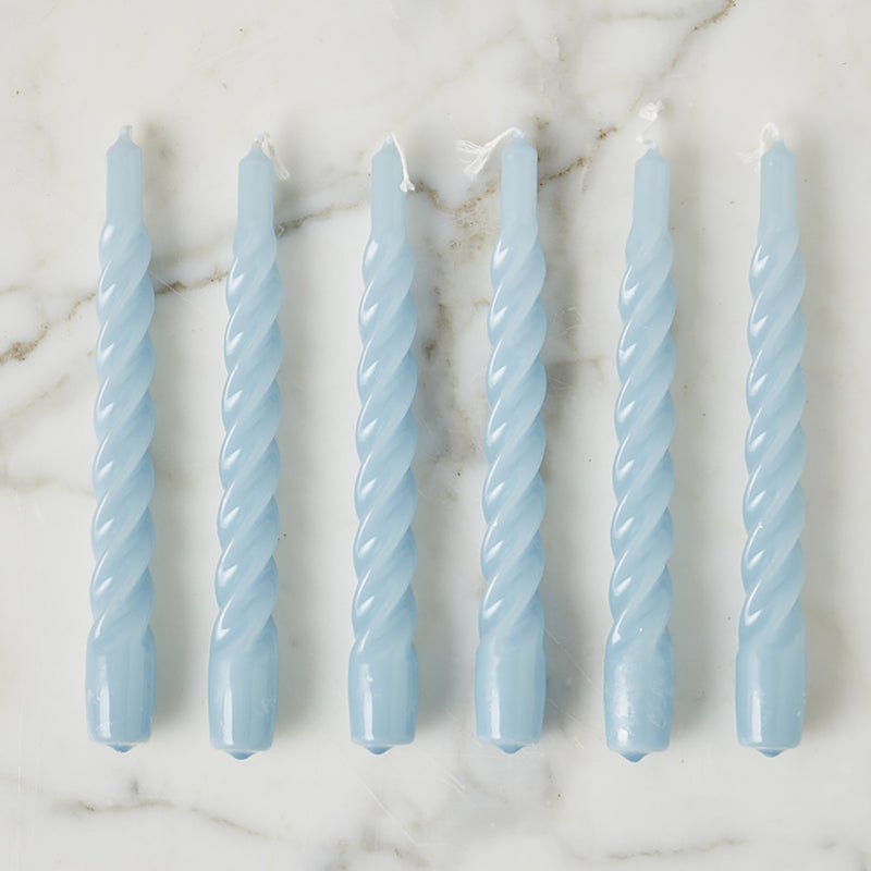 Etu Home Twisted Taper Candles Set of 6