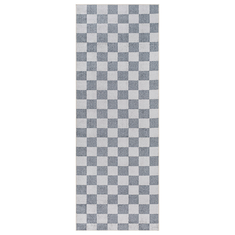 Livabliss Lillian Checker Washable Rug