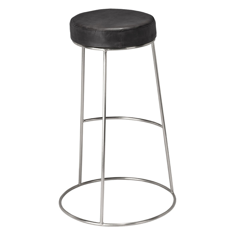 Cavill Round Leather Bar Stool