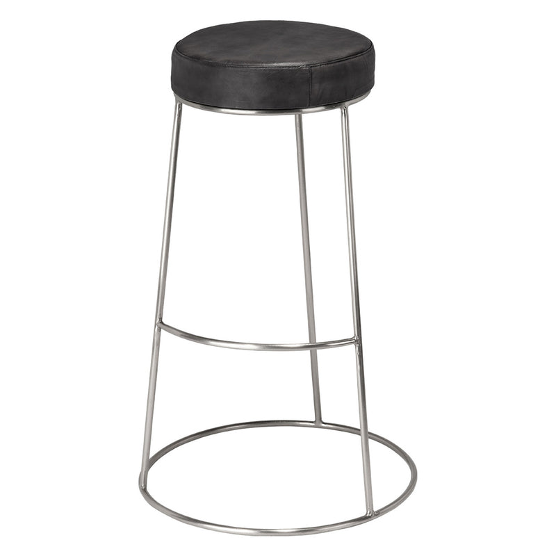 Cavill Round Leather Bar Stool