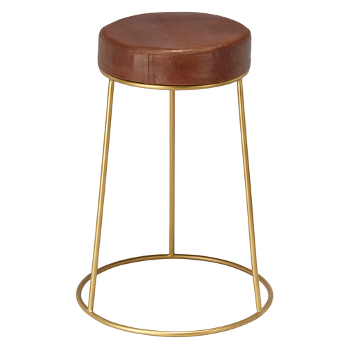 Cavill Round Leather Counter Stool