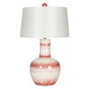 Bradburn Home Red Ocean Stripes Table Lamp