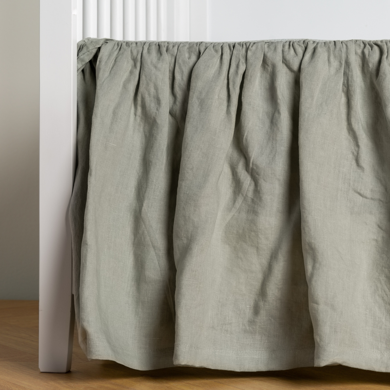 Bella Notte Linen Crib Skirt