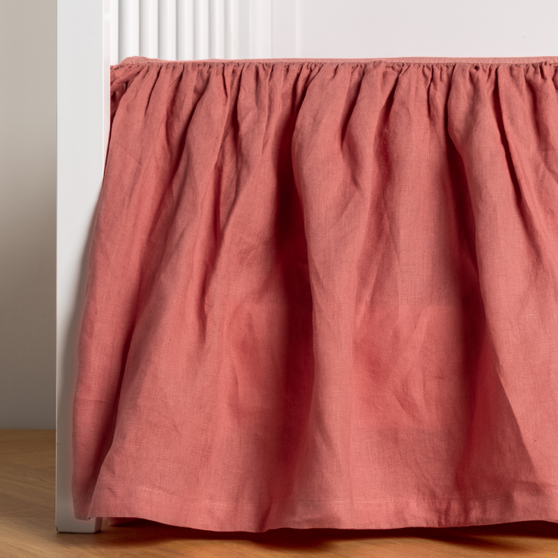 Bella Notte Linen Crib Skirt