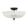 Mark D Sikes x Hudson Valley Lighting Somerset Semi Flush Ceiling Mount