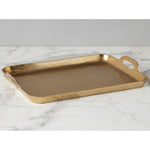 Etu Home Gold Rectangle Metal Tray