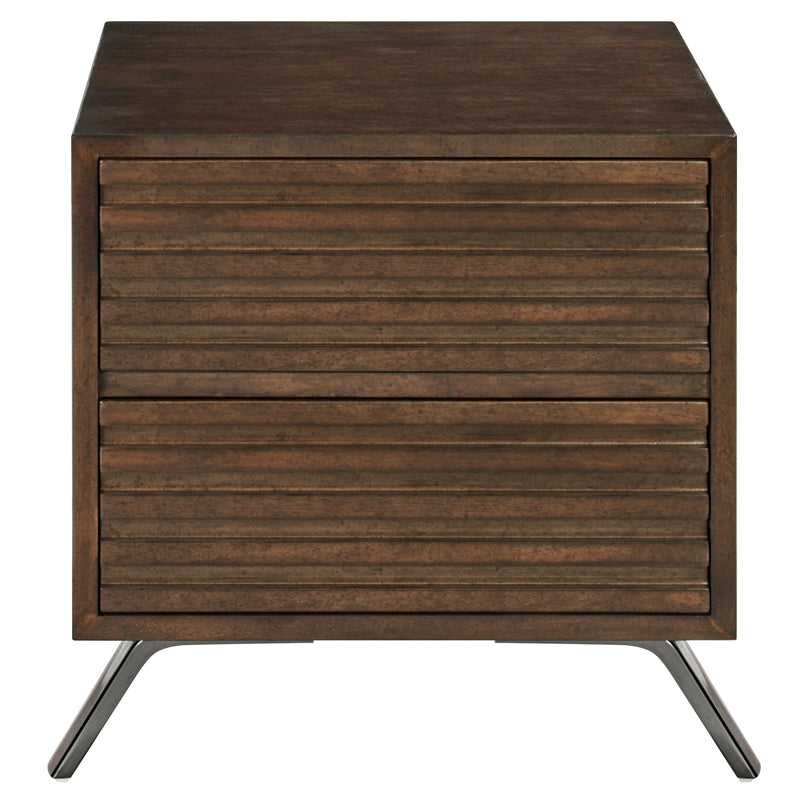 Zest 2 Push Drawer Wood Nightstand