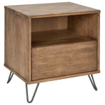 Zest 1 Drawer Solid Wood Nightstand