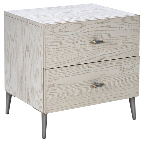 Zest 2 Drawer Solid Wood Nightstand