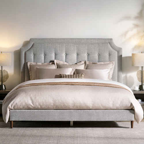 Zest Scooped Welt Upholstered Bed