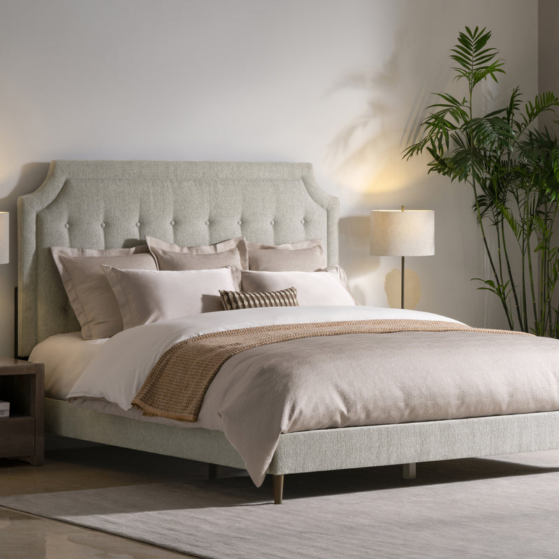 Zest Scooped Welt Upholstered Bed