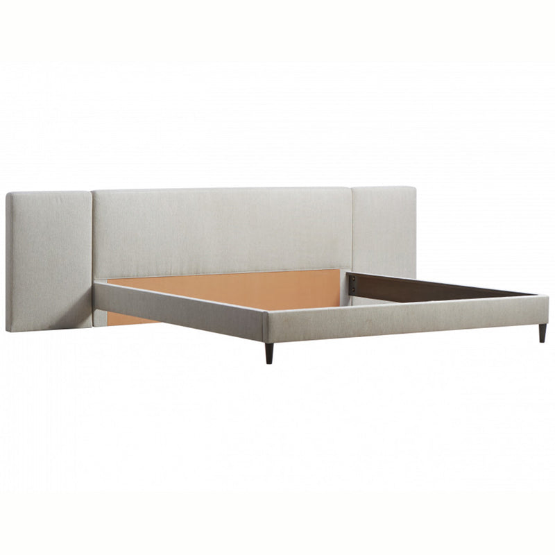 Zest Winged Upholstered King Bed