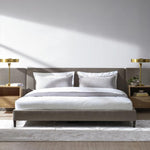 Zest Winged Upholstered King Bed