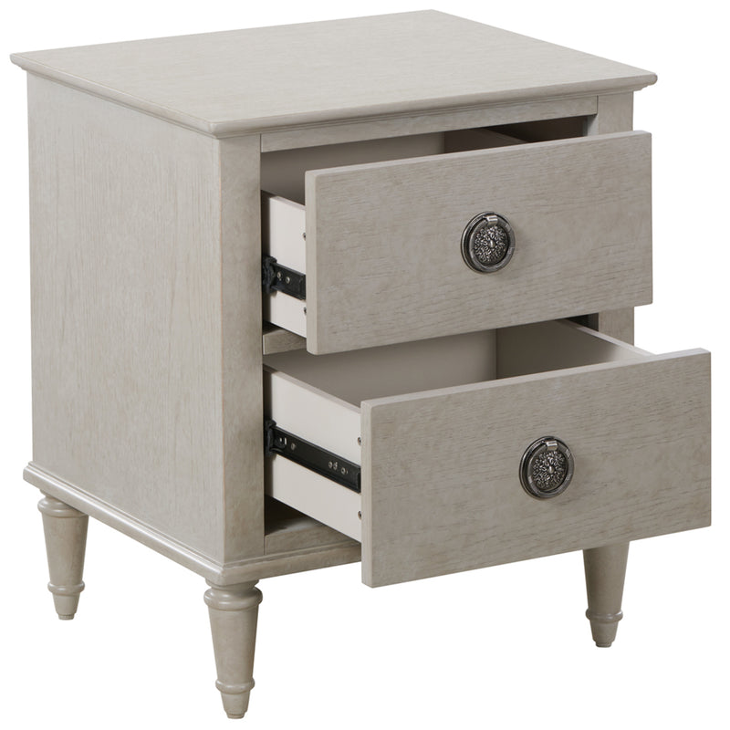 Zest Solid Wood Traditional 2 Drawer Nightstand