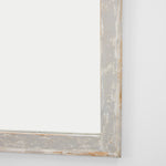 French Gray Trumeau Wall Mirror