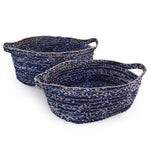 Denim Oval Basket Set of 2