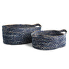 Denim Oval Basket Set of 2