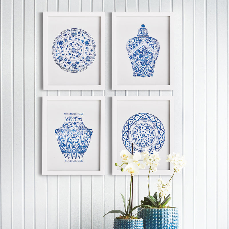 Dynasty Petite Print Wall Art Set of 4