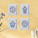 Dynasty Petite Print Wall Art Set of 4