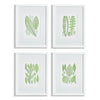 Assorted Leaf Print Wall Art Set of 4