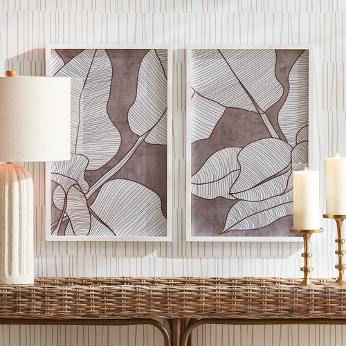 Palm Leaf Wall Art Set of 2