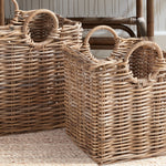 Normandy Halo Square Basket Set of 2