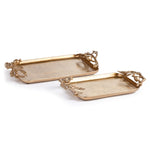 Pomegranate Branch Decorative Tray Set of 2