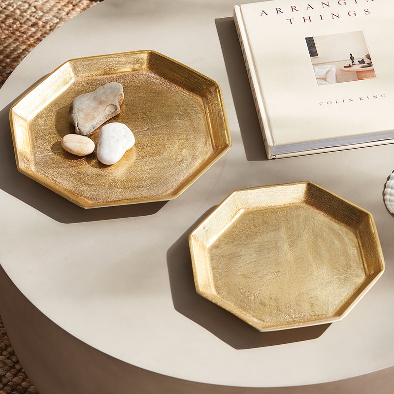 Dezi Octagonal Serving Tray Set of 2