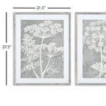 Blooming Queen Annes Lace Print Wall Art Set of 2