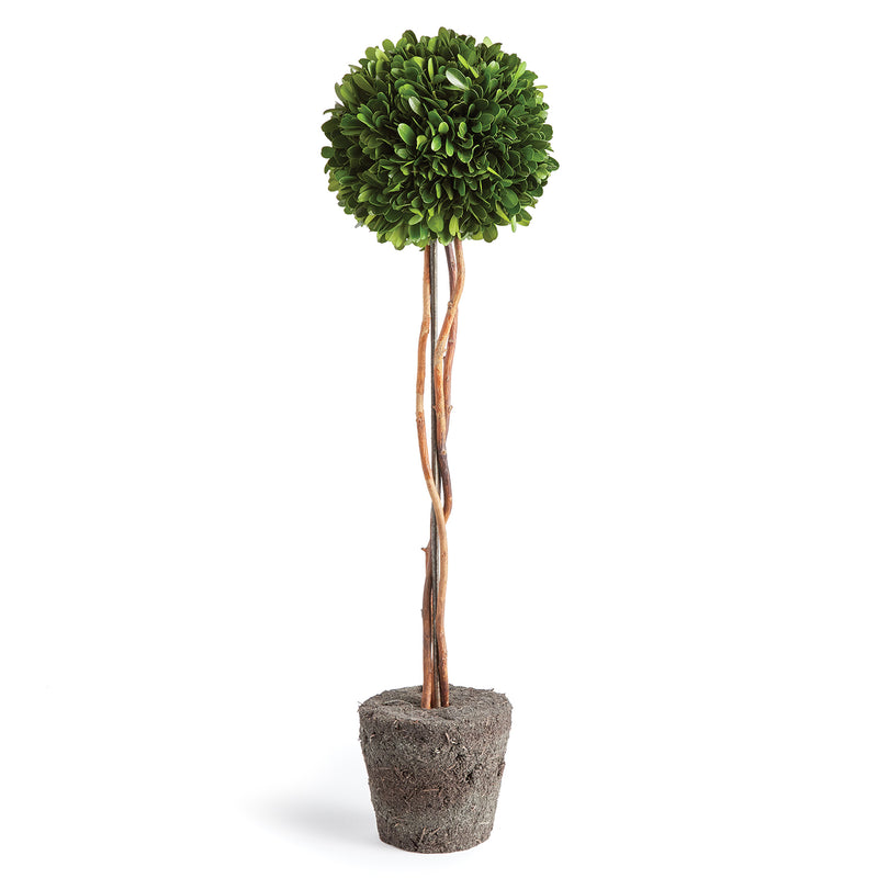 Boxwood Single Sphere Topiary Drop-In Faux Plant