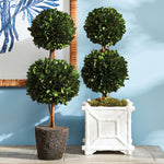 Boxwood Double Sphere Topiary Drop-In Faux Plant