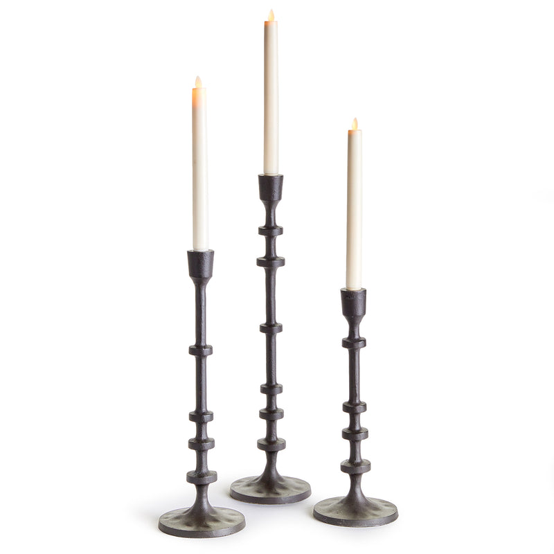 Abacus Taper Candle Holder Set of 3