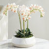 Phalaenopsis 16in Mini Garden Drop-In Faux Plant