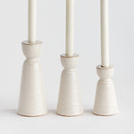 Libbey Taper Candle Holder Set of 3