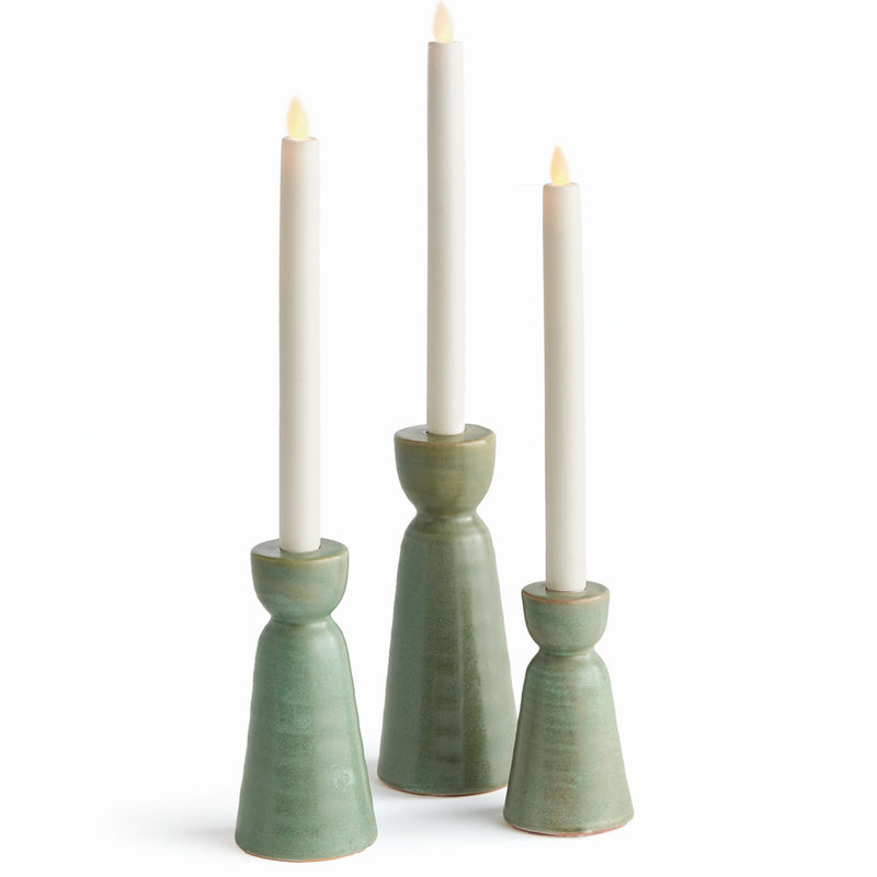 Libbey Taper Candle Holder Set of 3