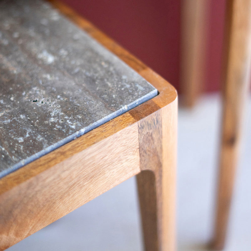 Acacia Wood Nesting Accent Table Set of 2