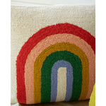 Rainbow Square Throw Pillow