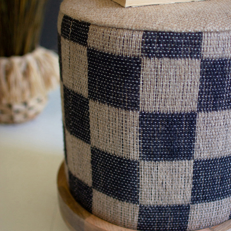 Jute Removable Base Footstool