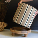 Jute Removable Base Footstool