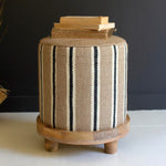 Jute Removable Base Footstool