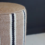 Jute Removable Base Footstool